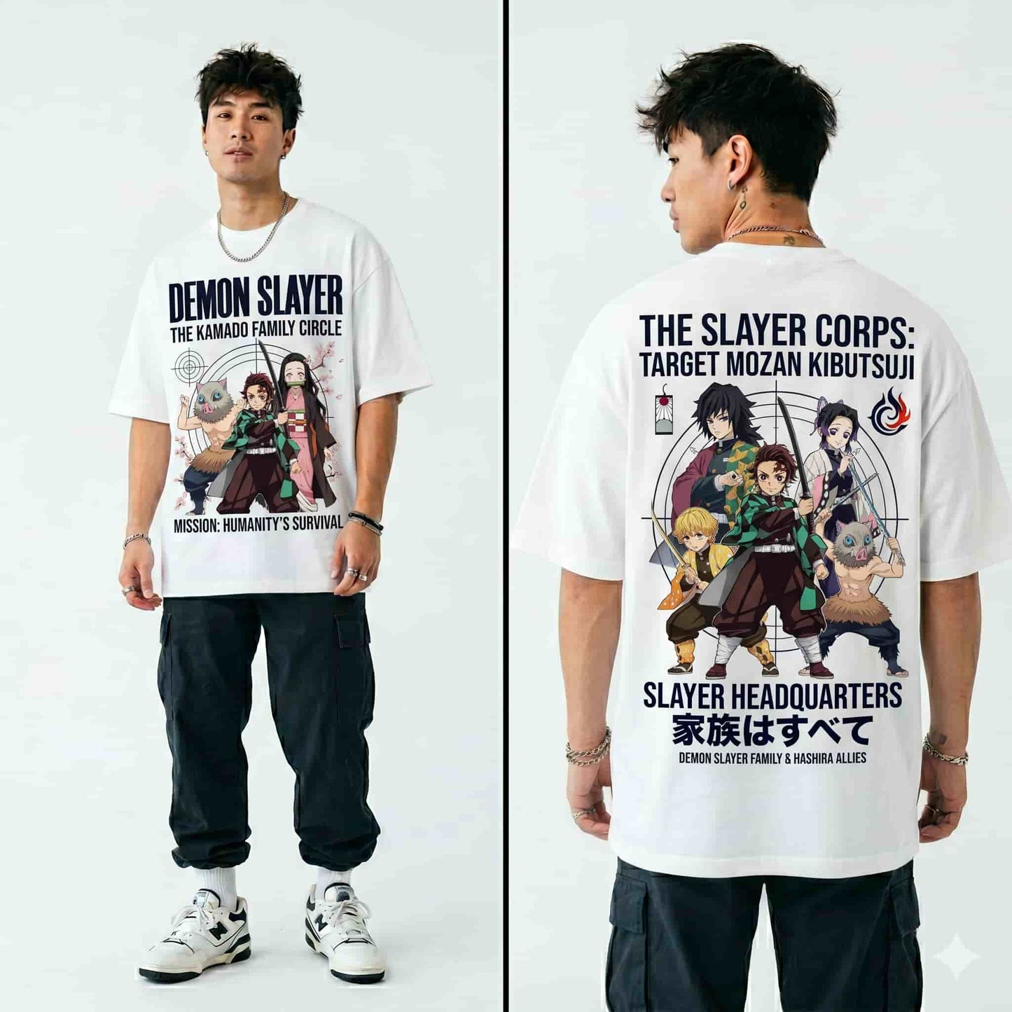 Urban Buy Demon Slayer Oversized T-Shirt – Anime Graphic Streetwear Tee